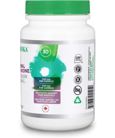 Organika Liposomal L-Glutathione 500 mg- Supperior Absorption Potent Antioxidant Immunity Support Helps Tissue Repair Detox - 30vcaps 30 Day Supply - Buy Online on GoSupps.com