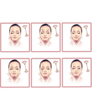 Jade Roller & Gua Sha Face Roller Rose Quartz Massager Facial Beauty Roller Skin Care Tools for Face Eyes Neck Reduce Wrinkle and Dark Circle (Green B) - Buy Online on GoSupps.com