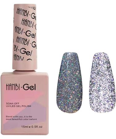 sillervan Nail Gel Polish UV LED Soak Off Gel Nail Polish Varnish Longlasting Nail Polish Glitter Sequins Art Polish LED SoakOff Manicure for Professional Salon Home 15ml Gorgeous 1 count (Pack of 1) - Buy Online on GoSupps.com
