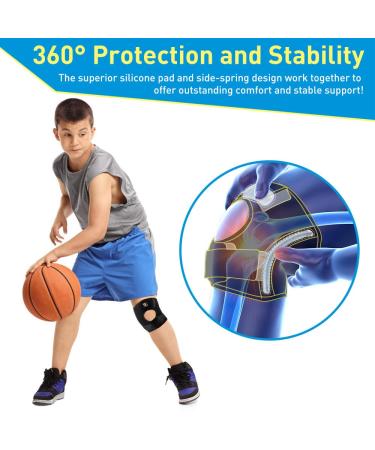 Kids Knee Brace for Pain Relief | Adjustable Patellar Tendon Support Strap for Meniscus Tear | X-Small Youth Knee Straps - Buy Online on GoSupps.com