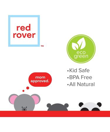Red Rover Kids' Bamboo Dinner Set Off-White Hippo Design | 2.75 x 11 x 10.25 inches - Buy Online on GoSupps.com