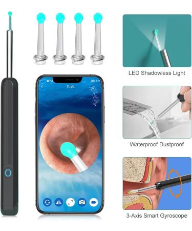 Xeerun Ear Wax Removal Otoscope - IP67 Waterproof WiFi Ear Cleaner with 1080p Camera & 6 LEDs for iOS iPad Android - 360 Wide Angle - Buy Online on GoSupps.com