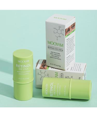 Retinol Eye Stick - Anti Aging Cream for Dark Circles Puffiness & Fine Lines | Brightening Under Eye Balm - Buy Online on GoSupps.com