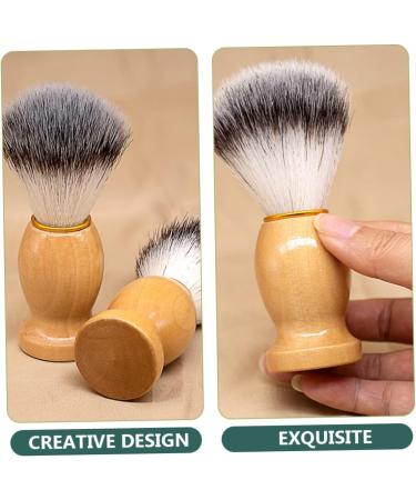 Fomiyes 4-Piece Shaving Brush Set | Soft Fur Beard & Hair Brushes for Men | Ideal for Beard Care & Shaving - Buy Online on GoSupps.com