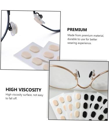 Gleavi 60 Sheet Sponge Nose Pads for Glasses - Replacement Upholstered Glasses Pillows - Anti-Nose Pads - 3 Color Options - Durable & Comfortable - Buy Online on GoSupps.com