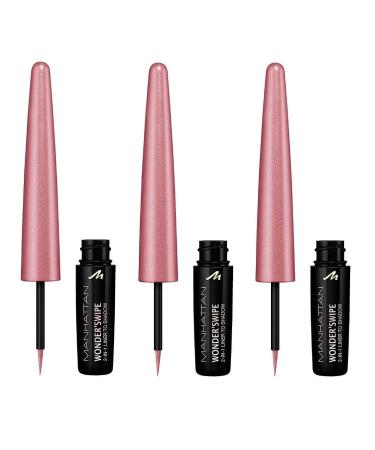 Manhattan Wonder'swipe 2-in-1 shimmering eyeliner and eye shadow color 300 My Bae pink pack of 3 (3 x 1.7 ml) - Buy Online on GoSupps.com