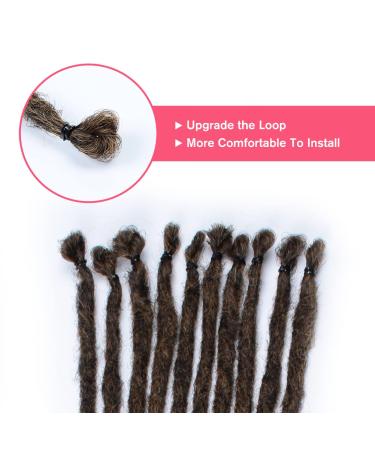 Kraler 22 Thin Ombre Dreadlock Extensions Synthetic Crochet Braided Hair Backcombed Extensions 22 Inch (10 Strands) 1B/Honey Blonde - Pack of 10 Strands - Buy Online on GoSupps.com
