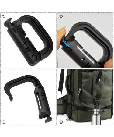 Topbuti 18 pcs Multipurpose Grimlock D-Ring Locking Molle Clips - Tactical Backpack Hanging Hook Set - Buy Online on GoSupps.com