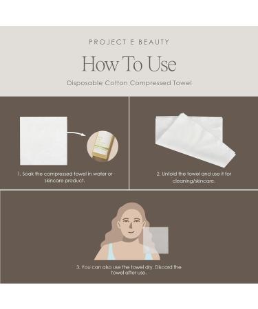 Project E Beauty Non-Woven DIY Face & Neck Mask Sheets - Compressed Facial Paper for Spa & Skincare (500 Pack - Buy Online on GoSupps.com