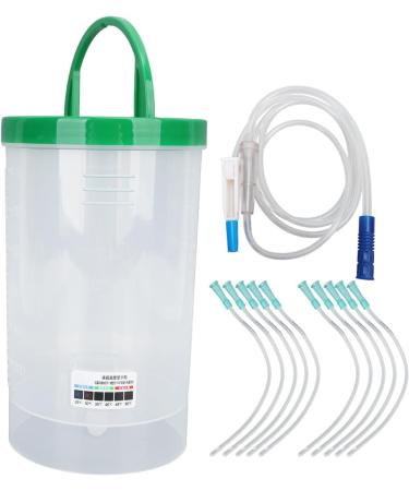 Portable MOTHINESTO Enema Set - 1200ml Green Bucket Reusable Catheter & 10 Cleaners for Constipation Relief & Colon Cleaning - Buy Online on GoSupps.com