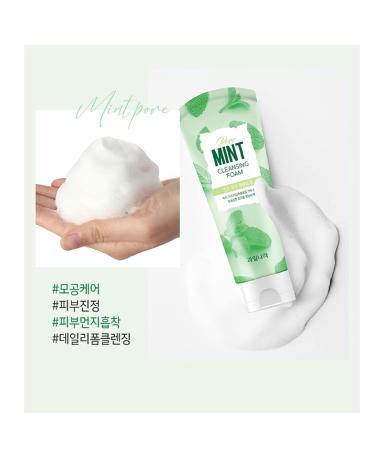 Mint Pore Korean Face Wash Cleansing Foam - Acne Prone Skin Facial Cleanser 130g | Kwailnara - Buy Online on GoSupps.com