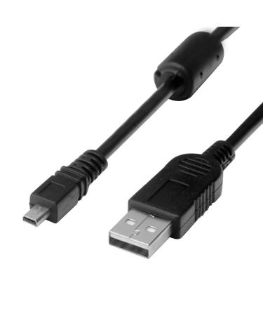 Replacement USB Camera Transfer Data Sync Charger Charging Cable Cord for Panasonic Lumix Camera DMC-G7 DMC-S5 DMC-ZS25 DMC-TZ35 ZS40 TS30 SZ3 TZ8 TZ11 TZ15 TZ24 F2 FH25 GF3 GF5 GX1 FH4 & More (Black)