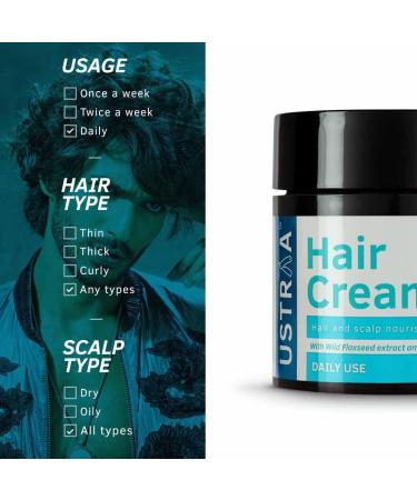 Ustraa Hair Cream for Men - For Daily Use - (Set of 2) Style & nourishment - Non-sticky Non-oily - Sulphate & Paraben FREE - Buy Online on GoSupps.com