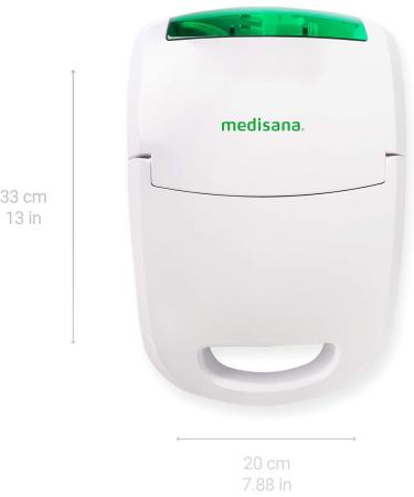 Medisana 550 Inhaler - Compressor Nebulizer for Adults & Children Includes Mouthpiece & Mask Perfect for Colds & Asthma White - Buy Online on GoSupps.com