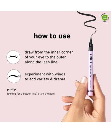 Plum Eye-Swear-By Eyeliner Pen - Flexible Felt-Tip Smudge-Proof 100% Vegan & Cruelty Free - Buy Online Internationally - Buy Online on GoSupps.com
