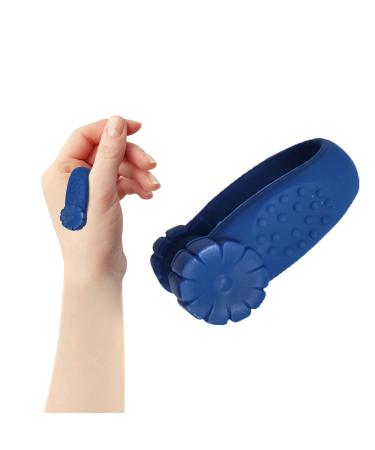 Acupressure Hand Pressure Point Clip All Natural Headache Migraine Aid Pain Relief Drug Free Tension Anxiety Relief Stress Reduction Soothing Muscle Pain Alleviation - (Blue)