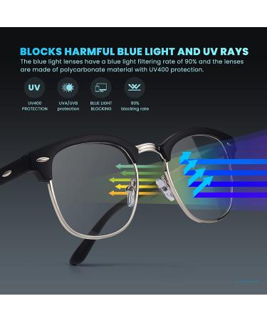 Racico 3 Pack Computer Blue Light Blocking Glasses for Men and Women - Anti Blu-Ray Gaming Lenses - Mattle Black/Tea/Clear - Buy Online on GoSupps.com