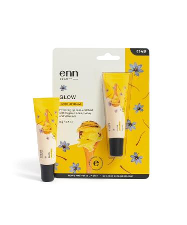 Glow Ghee Lip Balm For 24 Hours Deep Hydration With Ghee Honey & Vitamin E For Baby Soft Lips Dry Damaged & Chapped Lips For Women & Men (7gm)
