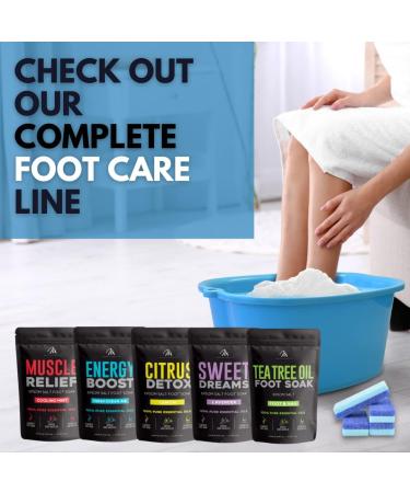 Mantello Foot Scrubber Pumice Stone 4 Pack - Double Sided Dead Skin Remover for Shower and Foot Tub - Pedicure Supplies Feet Scrubber - Buy Online on GoSupps.com