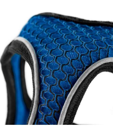 HUNTER HILO COMFORT Harness for Small Dogs - Mesh Reflective Elements Blue XXS | Shop Now for International Shipping! - Buy Online on GoSupps.com