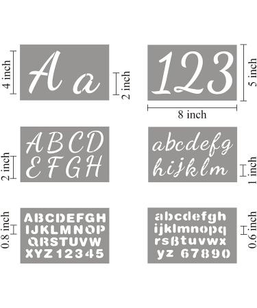 44 Pack Large Letter Stencils for Painting on Wood - Alphabet, Numbers, Signs - Reusable Plastic Stencils in 3 Fonts - Great for Chalkboard, Fabric, Wood Signs - 284 Designs Included - Buy Online on GoSupps.com