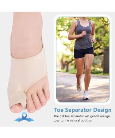 DOACT Bunion Corrector with Silicone Gel for Hallux Valgus Pain Relief - Orthopedic Toe Separator for Men and Women - Posture Corrector for Day and Night (Medium) - Buy Online on GoSupps.com