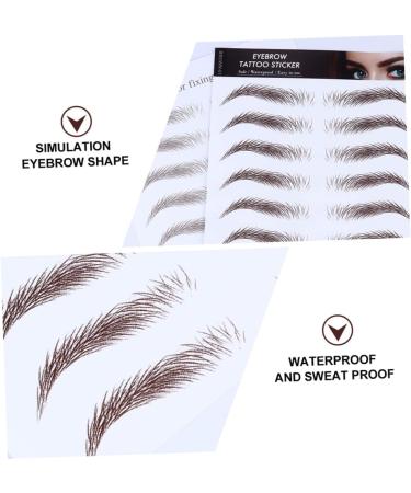Balacoo 5pcs Eyebrow Stickers Black Stickers Authentic Eyebrows Makeup Brow Sticker Miss Natural Blush - Buy Online on GoSupps.com