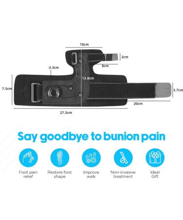 Adjustable Bunion Corrector for Men & Women - Orthopedic Big Toe Splint with Non-Slip Heel Strap for Effective Bunion Relief - Day & Night Support - Buy Online on GoSupps.com