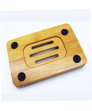 Ciieeo 6 Pcs Wooden Soap Dish Soap Placing Rack Quick Drying Soap Dish Soap Stand Bath Soap Holder Bathroom Soap Accessories Soap Drainage Holder Rectangular Soap Case Bamboo Drainer - Buy Online on GoSupps.com