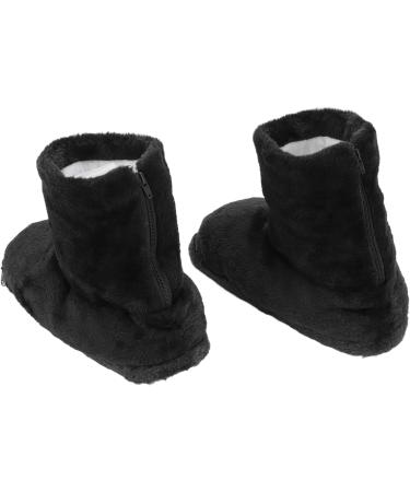 Electric USB Heating Shoes for Men & Women - Plush Soft Slip Resistant Washable Warm Heated Shoes (Black Sizes 36-46) - Buy Online on GoSupps.com