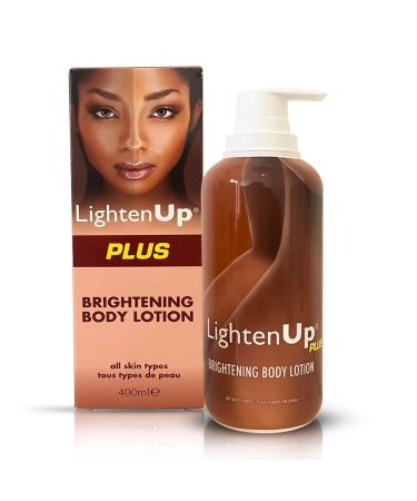 LightenUp  Skin Brightening Lotion - 13.5 Fl oz / 400ml - Hyperpigmentation Body Cream  Helps to Fade Dark Spot on: Body  Knees  Elbows  Hands  Underarms  with Jamaican Castor Oil and Shea Butter Body Lotion