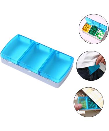 Portable 3-Compartment Medicine Organizer | Travel Pill Storage & Earplug Case - Buy Online on GoSupps.com