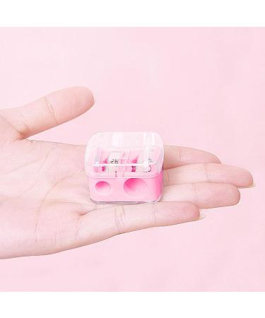 Double Hole Beauty Cosmetic Pencil Sharpener - Easy to Clean & Travel-Friendly for Lip Liner, Eyebrow, and Eyeliner Pencils - Buy Online on GoSupps.com