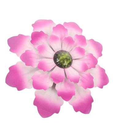 Alipis Exquisite Wall Shaped Decor Indoor Flower Pendant Garden Hanging Decoration Craft Wall-mounted Iron 30X30cm Purple