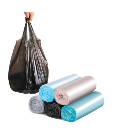 Trash Bags, 4 Gallons 100 Counts Small Garbage Bags for Office, Kitchen,Bedroom Waste Bin, 15 Liters Strong Rubbish Bags,Wastebasket Bags 100Counts / Mixed