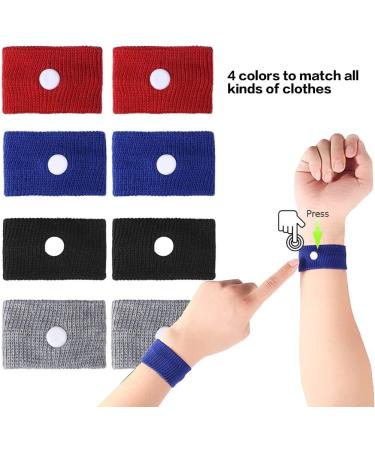 Motion Sickness Relief Wrist Bands - Adult & Kids Acupressure Wristbands for Sea/Car Sickness - 8PCS - Buy Online on GoSupps.com