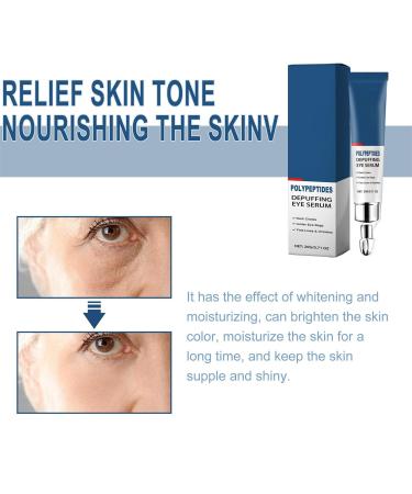 Seurico & Himeye Peptide Depuffing Eye Serum Duo - Moisturizing Gel for Dark Circles Under Eye Bags Puffiness Fine Lines & Wrinkles | International Shipping - Buy Online on GoSupps.com