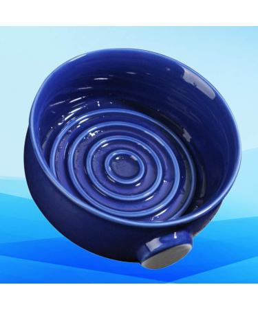 Vintage Ceramic Shaving Bowl - Ancient Shell Design for Shaving Foam & Brushes - Buy Online on GoSupps.com