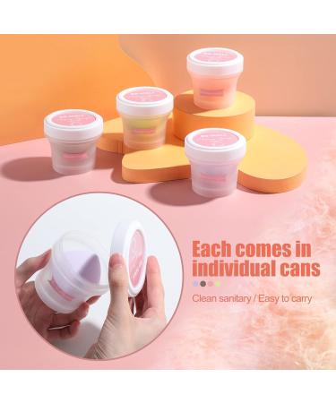 BS-MALL Makeup Sponge Set: 4 Peach Blender Sponges for Liquid, Cream, and Powder - Multi-colored with Travel Case - Buy Online on GoSupps.com