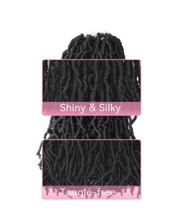 10 Inch Soft Locs Crochet Hair 6 Packs - Short New Faux Locs Pre-looped Dreads, Natural Black 1B (Pack of 6) - Buy Online on GoSupps.com