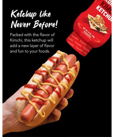 Funtable Korean Kimchi Ketchup - Spicy Tomato Condiment for Chickens, Nuggets, Wings, Fries, Nachos (13oz) - Buy Online on GoSupps.com