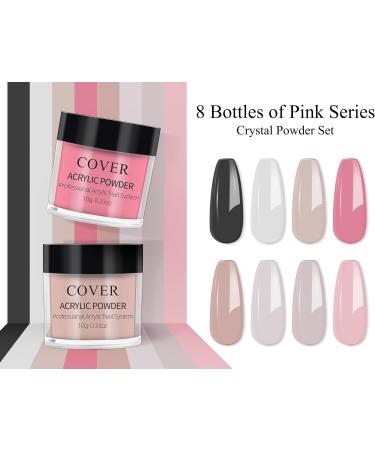 Deciniee Acrylic Nail Kit - 8 Colors Dip Powder Set for Nail Extension & Manicure (Pink Colors) - Buy Online on GoSupps.com
