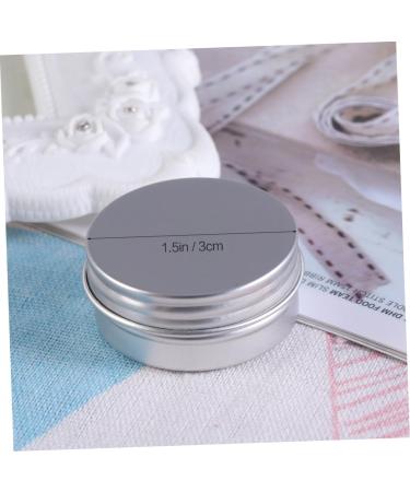 HAPINARY Box Lip Gloss Containers Cosmetic Mini Candle Round Metal Tins Small Cookie Tins Foldable Lap Desk Screw Lid Containers Jars Candle Making Tins Jars with Lid Tin Can Filling Travel - Buy Online on GoSupps.com