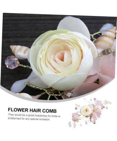DOITOOL Bridal Hair Comb Hanfu Headwear Womens Hair Clips Hair Rhinestone Flower Hair Insert Comb Prom Hair Accessories Tiara Wedding Flowers Bride Zircon Pink The Flowers - Buy Online on GoSupps.com