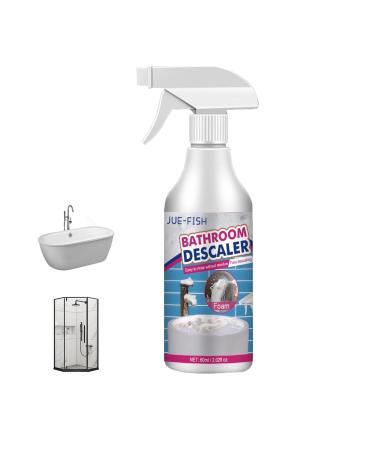 Bathroom Descaler Spray 60ml Bathroom Cleaner Spray Stubborn Stains Cleaner Shower Glass Cleaner Limescale Remover Spray Fast Descaling Easy to Rinse without Residue (1PC)