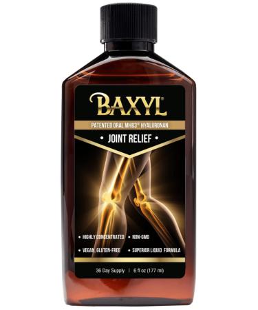 Baxyl - Liquid Hyaluronan Acid for Joint Relief Supplement (Vegan, Gluten-Free, Non-GMO, Patented Oral MHB3). 6 Ounce, 36 Day Supply