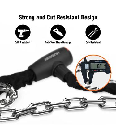 Husgw Bike Chain Locks  Bicycle Combination Lock 47 inch Anti-Theft Bicycle Chain Lock with Keys Lock Chain for Bike  Motorcycle  Bicycle  Door  Gate  Fence  Grill (Medium) - Buy Online on GoSupps.com