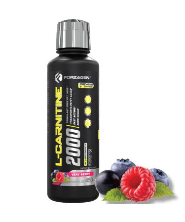 Forzagen L- Carnitine 2000 - New Liquid L Carnitine with Vitamin B6 | Acetyl L-Carnitine | L-Tartrate | 30 Servings (Very Berry)