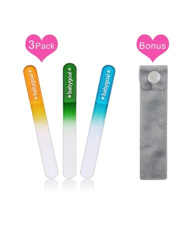 Babygoal Newborn Nail File Baby Nail Files 3 Pack with a Pouch Genuine Czech Float Glass  Perfect Shower Gift for Newborns Toddlers Infant  Babies &Young Children  Baby Shower Gift 3NF02 3nf02-us - Buy Online on GoSupps.com