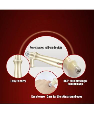 15ml Eye Roller Serum: Moisturizing and Nourishing Under Eye Treatment for Wrinkles, Crow's Feet, and Puffy Eyes - Buy Online on GoSupps.com